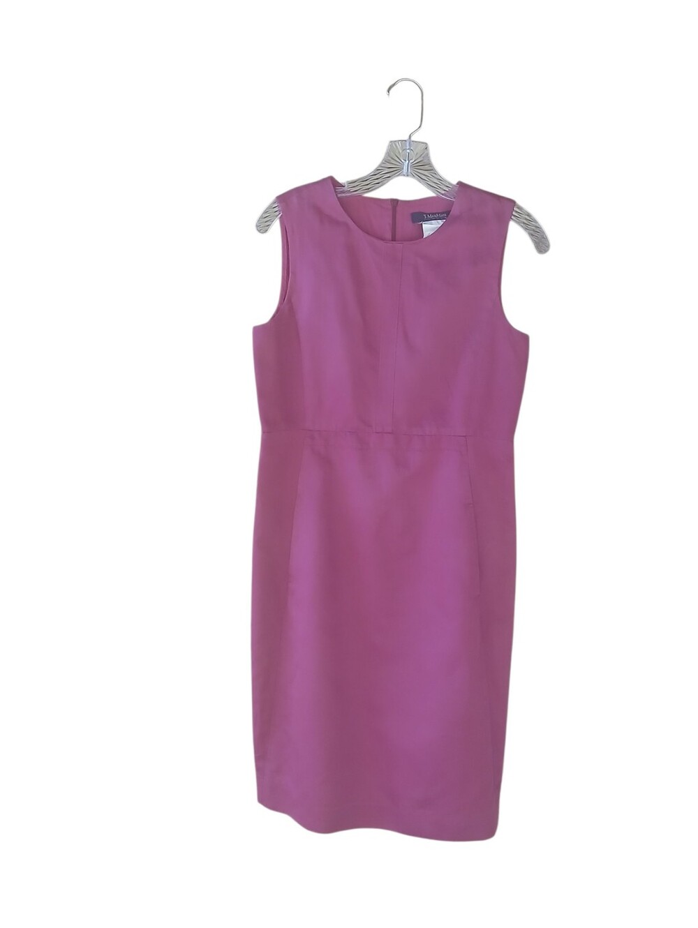 'S MaxMara Pink Sleeveless Midi Sheath Dress Size 6